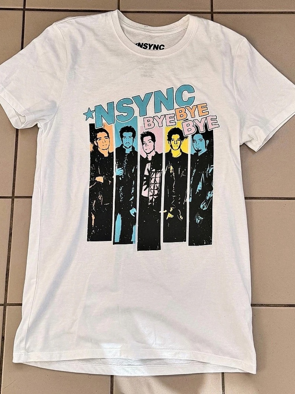 NSYNC Bye Graphic Tee Graphic Tee in White Size Small Like New